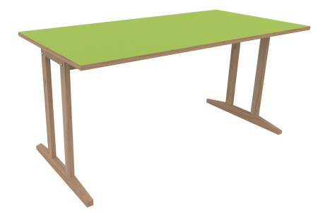 Table Soline piètement à dégagement latéral - 160x80 cm